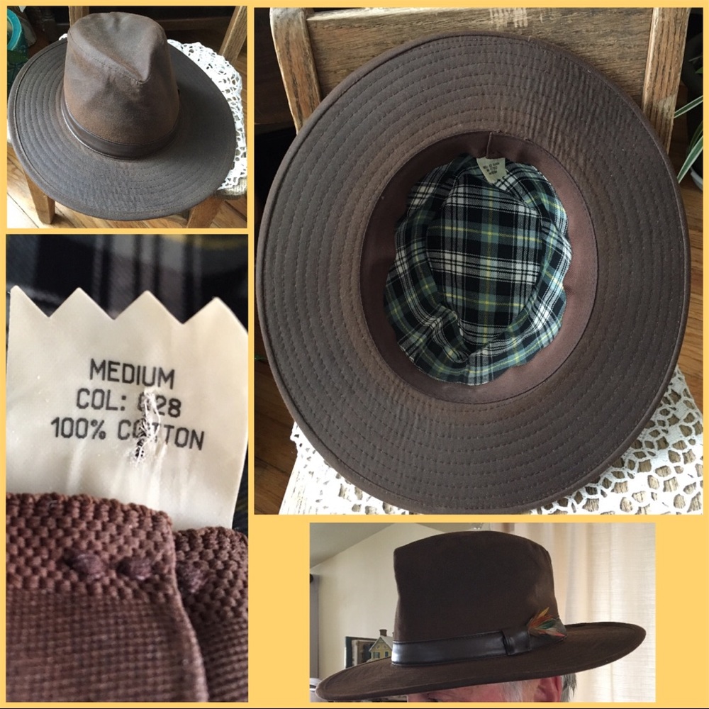 Men’s Oiled Cloth Safari Explorer Hat